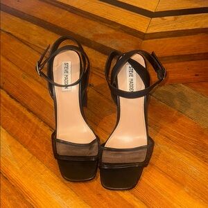 Steve Madden Black Strappy Heels